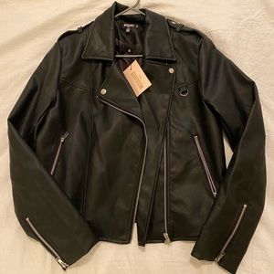 Women’s Faux Leather Biker Jacket